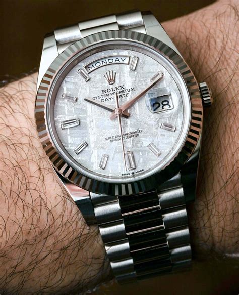 white gold Rolex Day-Date